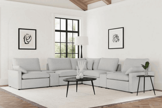 Collins 7-piece Modular Power Reclining Sectional Grey 609560P-SETA Comming Soon