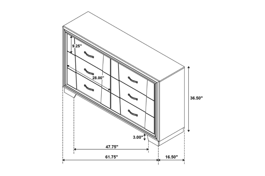Juego de dormitorio Janine Eastern King de 4 piezas en gris 223551KE-S4 Próximamente