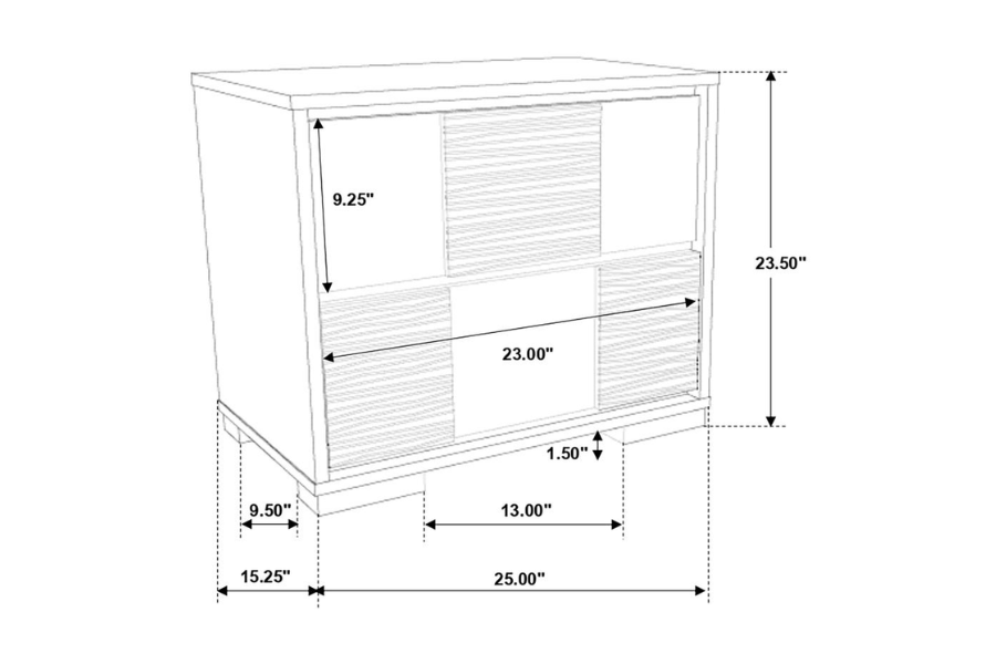 Juego de dormitorio de 4 piezas Eastern King de Blacktoft, color negro 207101KE-S4