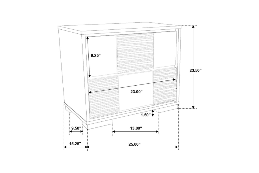 Juego de dormitorio de 5 piezas Eastern King de Blacktoft, color negro 207101KE-S5