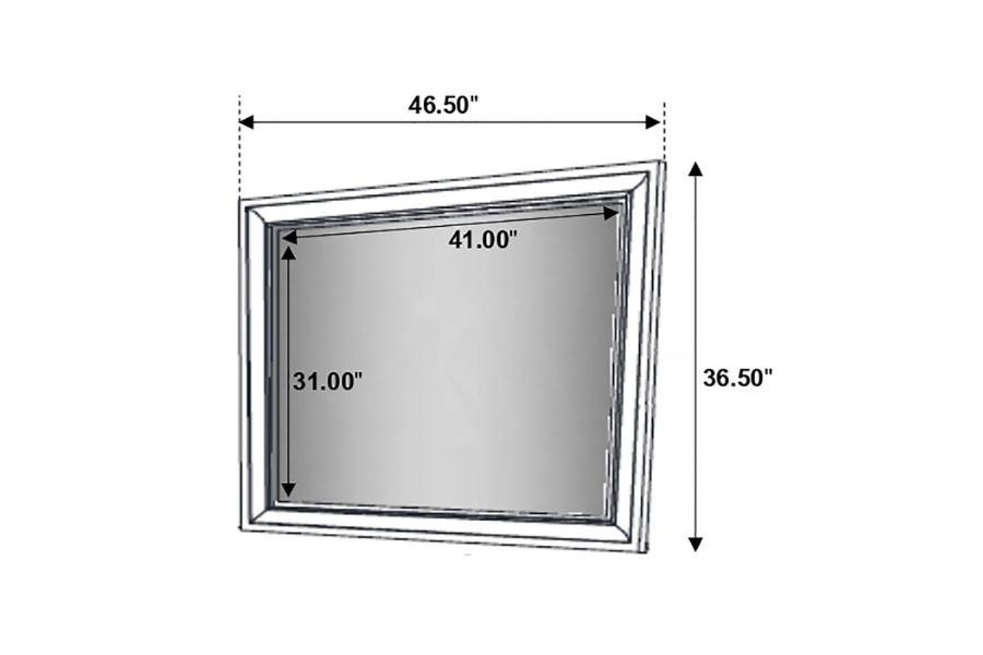 Juego de dormitorio de 5 piezas Miranda Eastern King en color negro 206361KE-S5