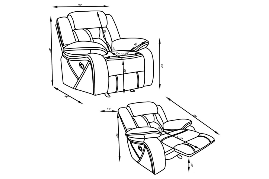 Higgins 3-piece Upholstered Motion Reclining Sofa Set Grey 602261-S3 Comming Soon