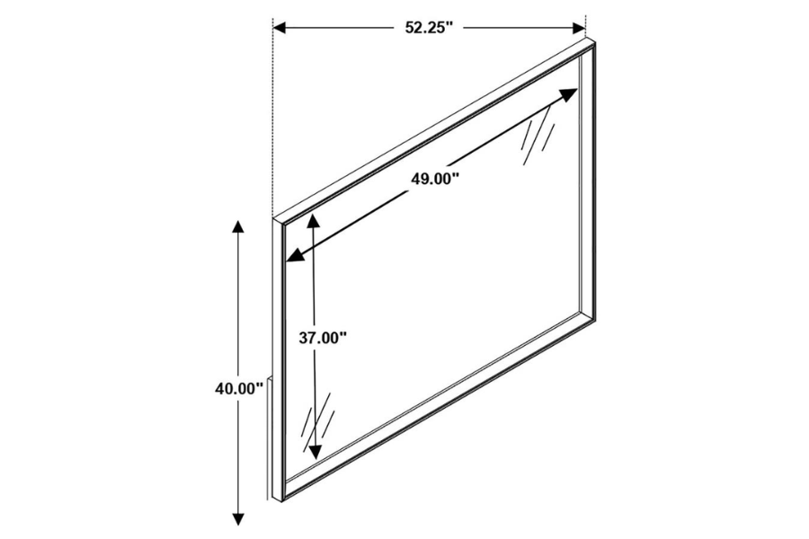 Juego de dormitorio Durango Eastern King de 5 piezas, color pimienta ahumada 223261KE-S5