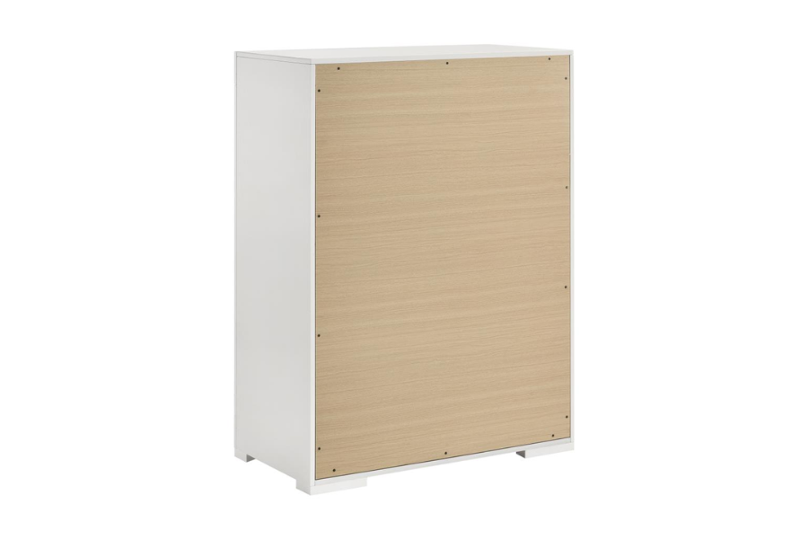 Juego de dormitorio Ives de 5 piezas Queen en blanco de alto brillo 224941Q-S5 Próximamente