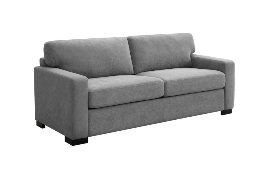 Simpson Upholstered Sofa Sleeper with Queen Mattress Grey 360050