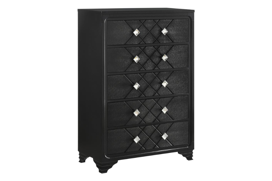 Penelope 5-drawer Bedroom Chest Midnight Star 223575