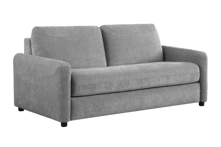 Rylie Upholstered Sofa Sleeper with Queen Mattress Grey 360029