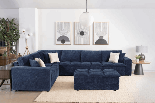Atlantic 6-piece Upholstered Modular Sectional Sofa Blue 551821-SET Comming Soon