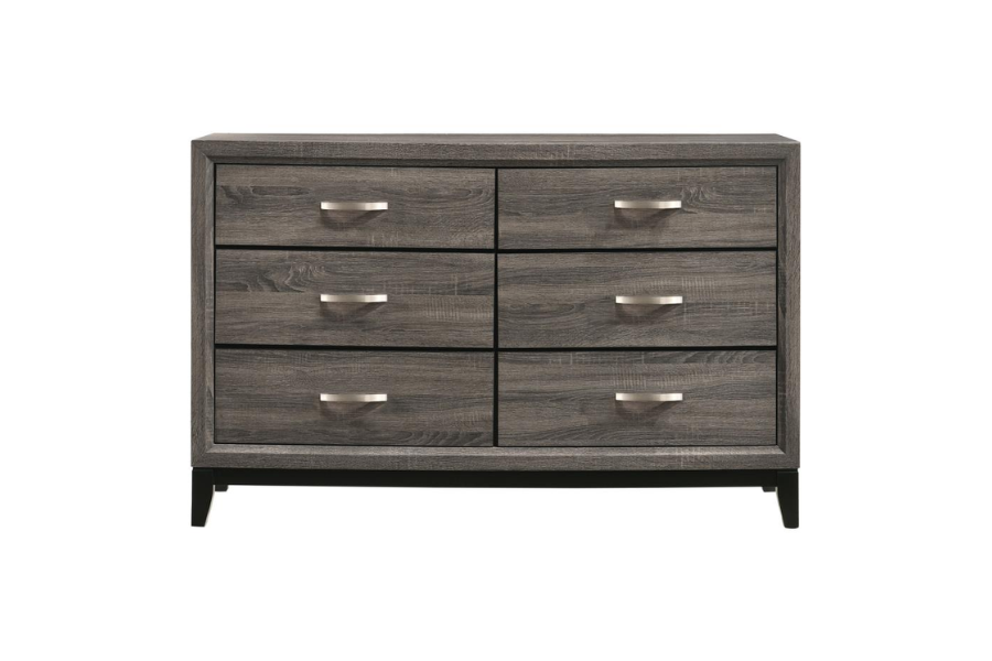 Watson 6-drawer Dresser Grey Oak 212423