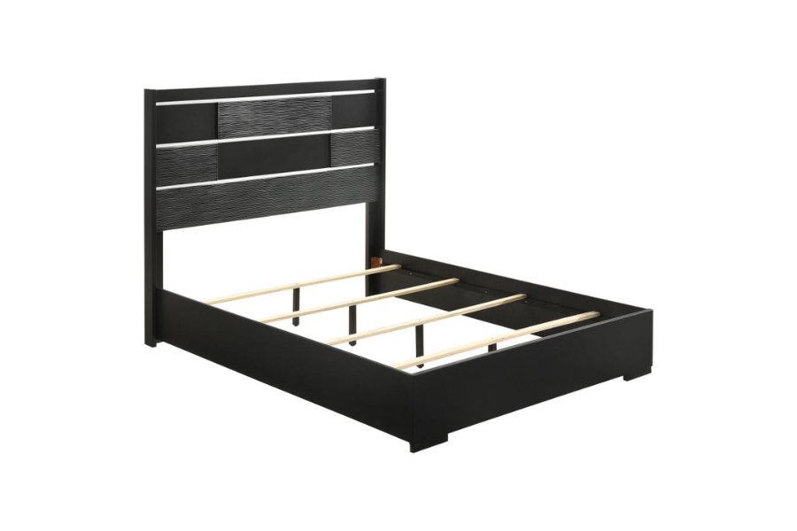 Juego de dormitorio de 5 piezas Eastern King de Blacktoft, color negro 207101KE-S5