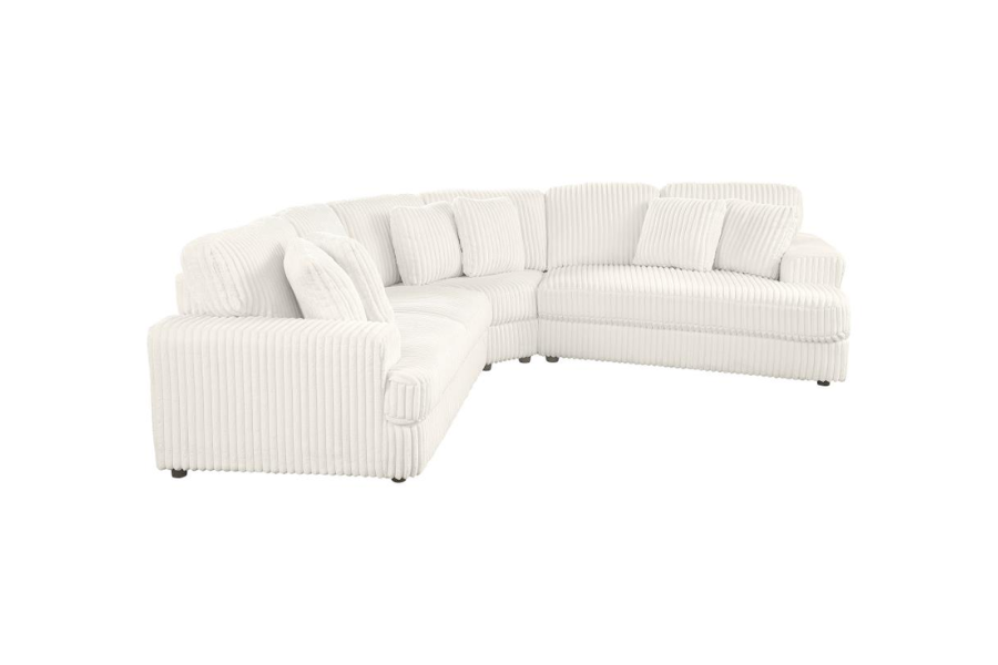 Emberson 3-piece Upholstered Modular Sectional Sofa Ivory 508851-S3