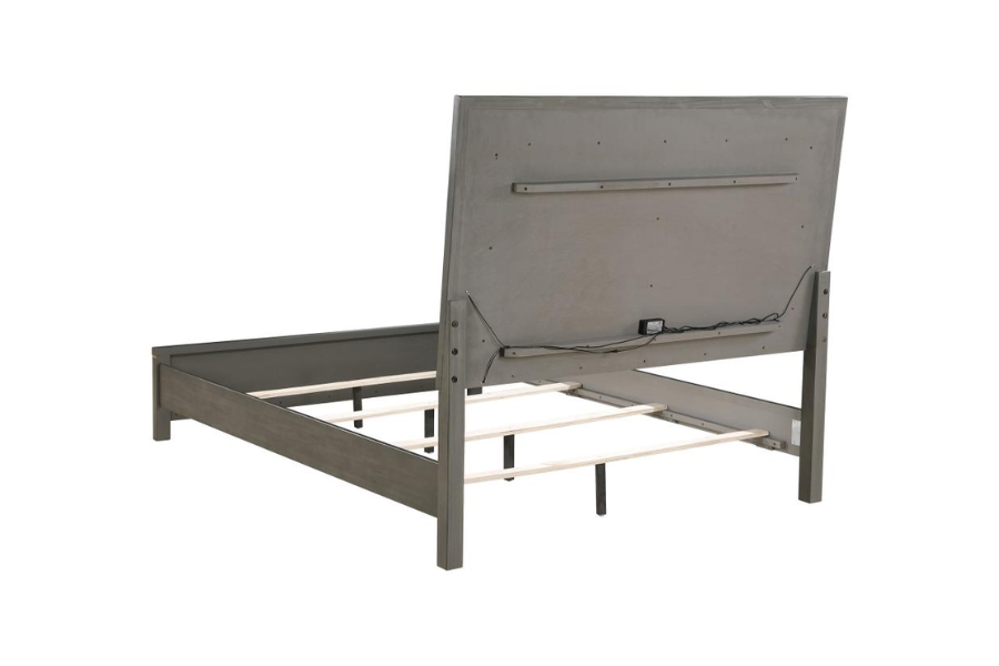 Juego de dormitorio de 5 piezas Kieran Queen en gris 224741Q-S5 Próximamente