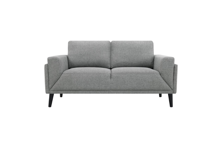 Rilynn Upholstered Track Arm Loveseat Grey 509525