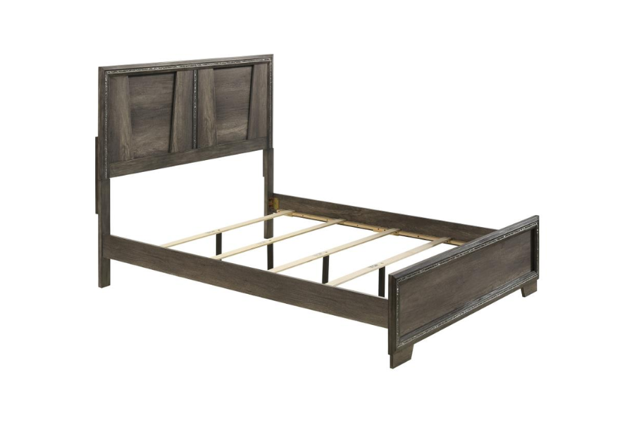 Juego de dormitorio Janine Eastern King de 4 piezas en gris 223551KE-S4 Próximamente