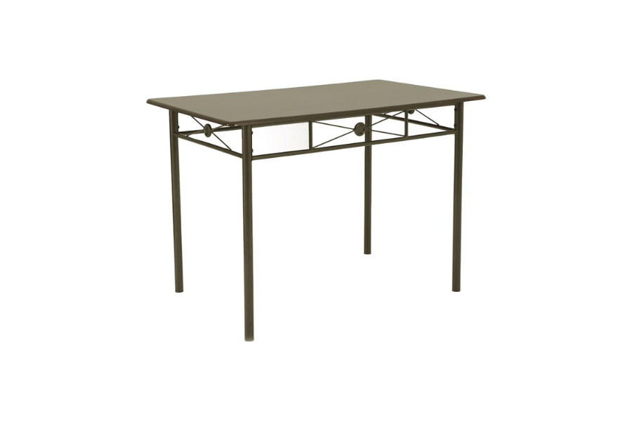 Anna 5-piece Rectangular Dining Table Set Dark Bronze 100033