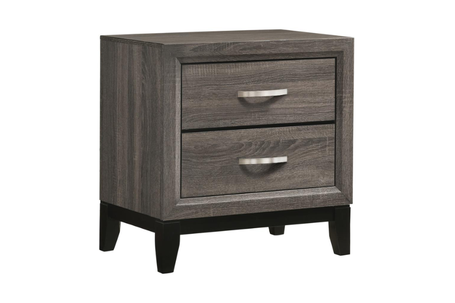 Juego de dormitorio Watson Queen de 5 piezas en roble gris 212421Q-S5