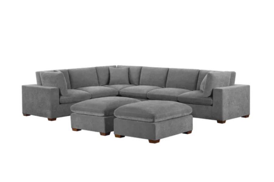 Thomasville Lowell 6 - piece Modular Sectional Floor model Floor Model
