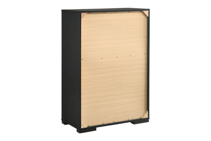 Blacktoft 5-drawer Bedroom Chest Black 207105 Comming Soon