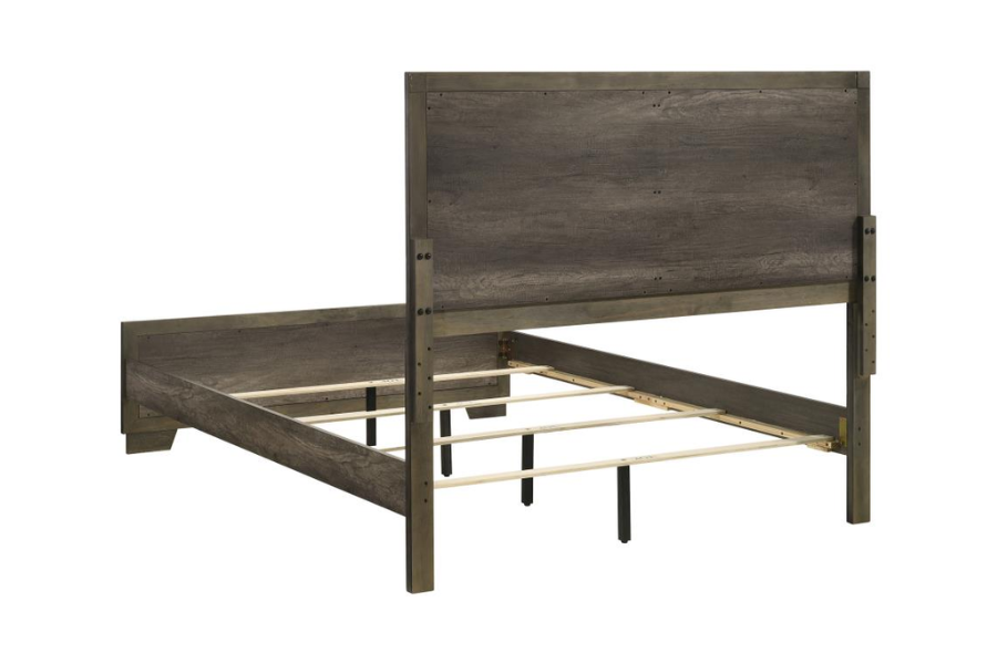Juego de dormitorio Janine Eastern King de 4 piezas en gris 223551KE-S4 Próximamente