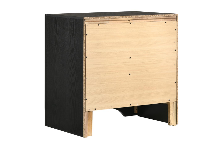 Miranda 2-drawer Nightstand Black 206362
