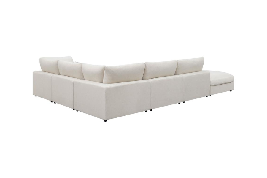 Serene 6-piece Upholstered Modular Sectional Sofa Beige 551321-SET