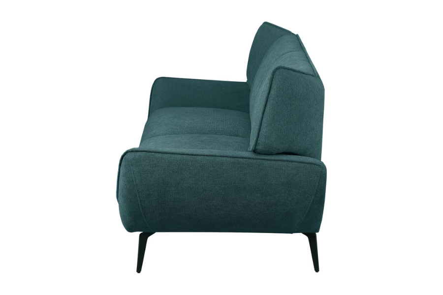 Acton Upholstered Flared Arm Sofa Teal Blue 511161