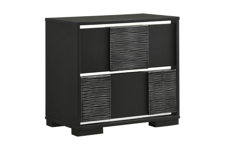 Juego de dormitorio de 5 piezas Eastern King de Blacktoft, color negro 207101KE-S5