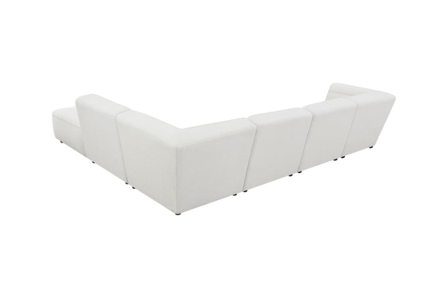 Sunny 6-piece Upholstered Modular Sectional Sofa Natural 551621-SET