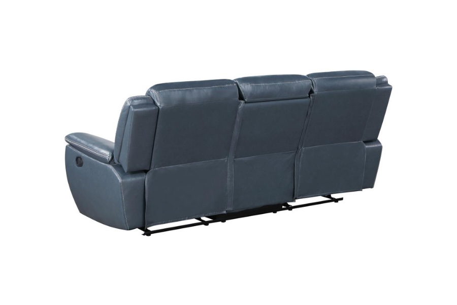 Conjunto de sofá reclinable tapizado de 3 piezas Sloane azul 610271-S3