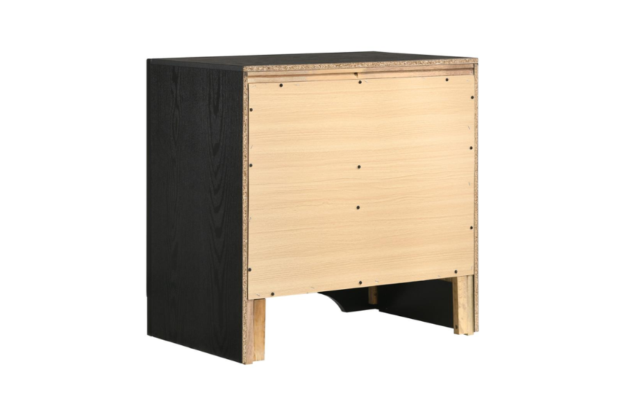 Juego de dormitorio de 4 piezas Miranda Queen en color negro 206361Q-S4