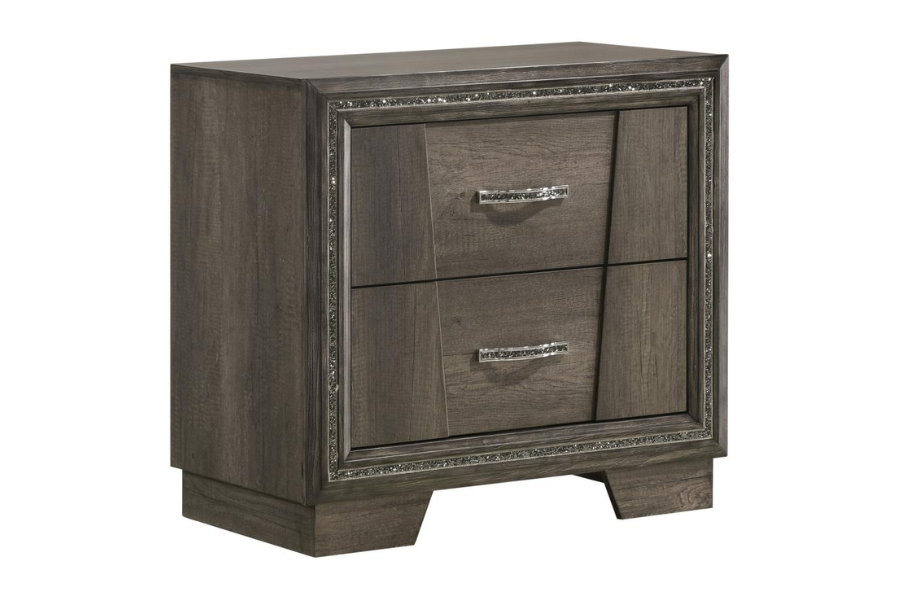 Juego de dormitorio Janine Eastern King de 4 piezas en gris 223551KE-S4 Próximamente