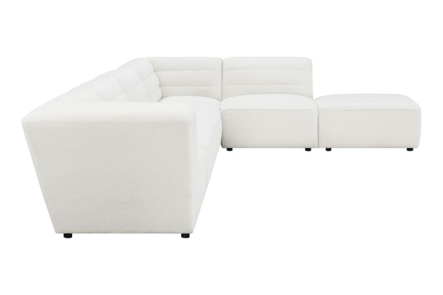 Sunny 6-piece Upholstered Modular Sectional Sofa Natural 551621-SET