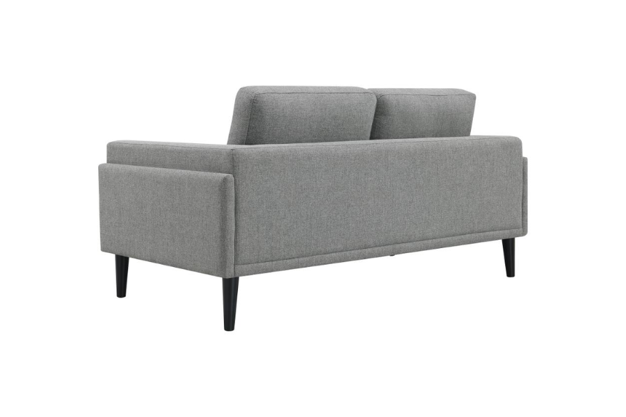 Rilynn Upholstered Track Arm Loveseat Grey 509525
