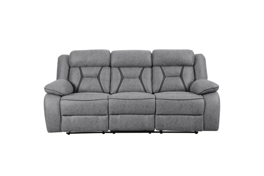 Higgins 3-piece Upholstered Motion Reclining Sofa Set Grey 602261-S3 Comming Soon
