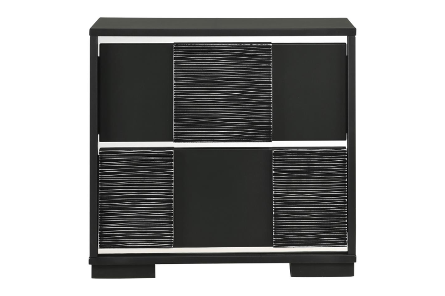 Juego de dormitorio de 5 piezas Eastern King de Blacktoft, color negro 207101KE-S5