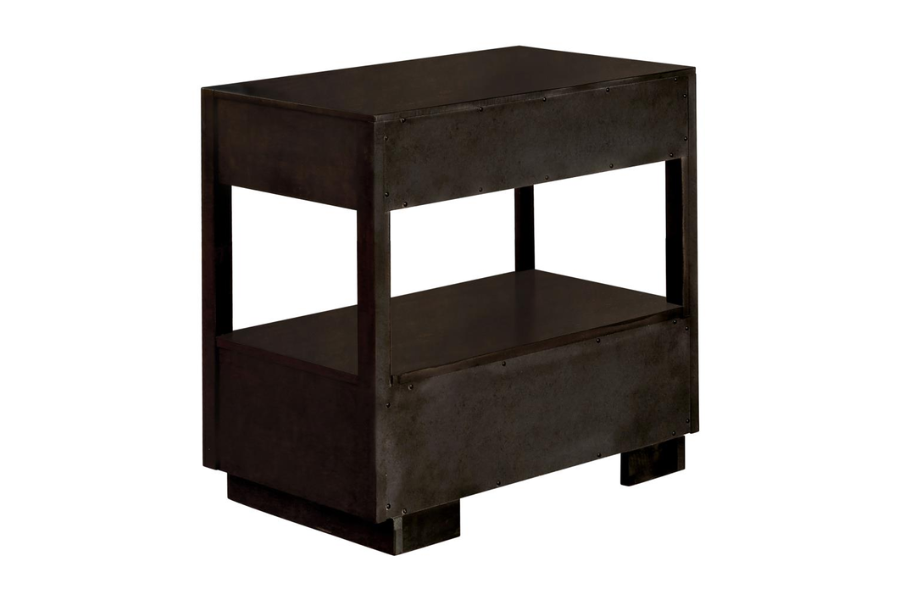 Juego de dormitorio Durango de 4 piezas tamaño Queen en color pimienta ahumada 223261Q-S4