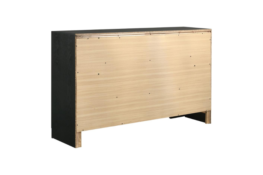 Juego de dormitorio de 4 piezas Miranda Queen en color negro 206361Q-S4