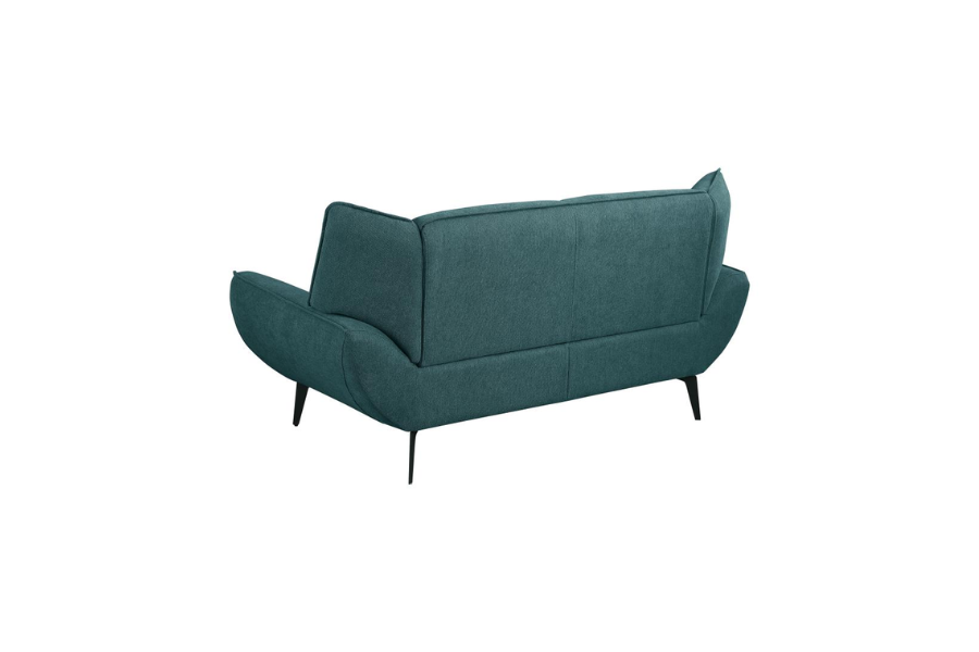 Acton Upholstered Flared Arm Loveseat Teal Blue 511162