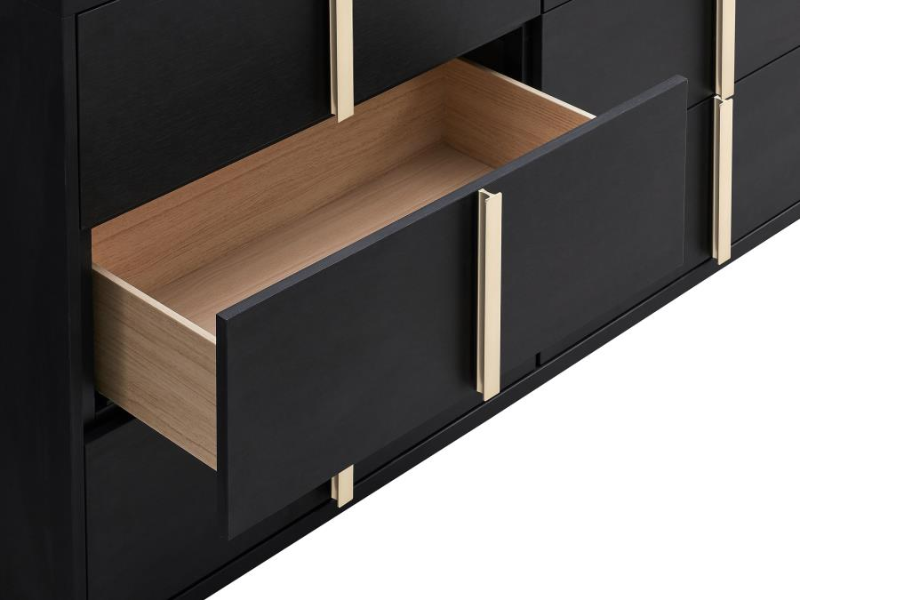 Marceline 6-drawer Dresser Black 222833