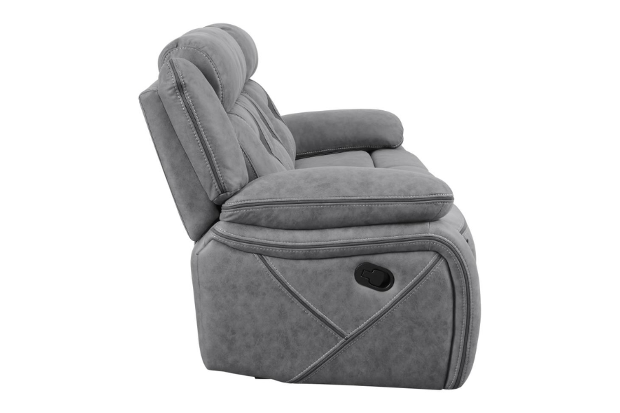 Higgins 3-piece Upholstered Motion Reclining Sofa Set Grey 602261-S3 Comming Soon