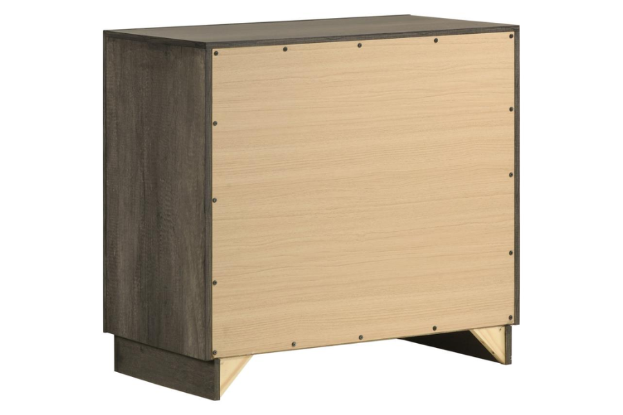 Juego de dormitorio Janine Eastern King de 4 piezas en gris 223551KE-S4 Próximamente