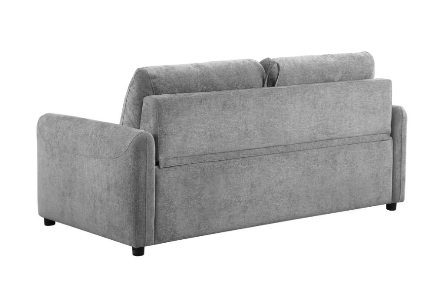 Rylie Upholstered Sofa Sleeper with Queen Mattress Grey 360029