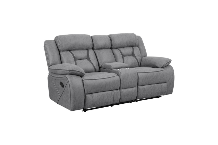 Higgins 3-piece Upholstered Motion Reclining Sofa Set Grey 602261-S3 Comming Soon