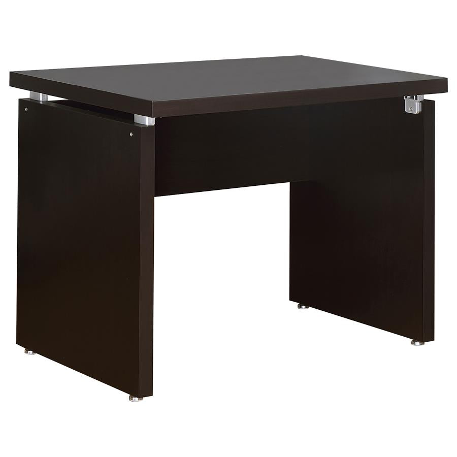 Conjunto de oficina en casa Skylar de 2 piezas, escritorio en forma de L con archivador, color capuchino