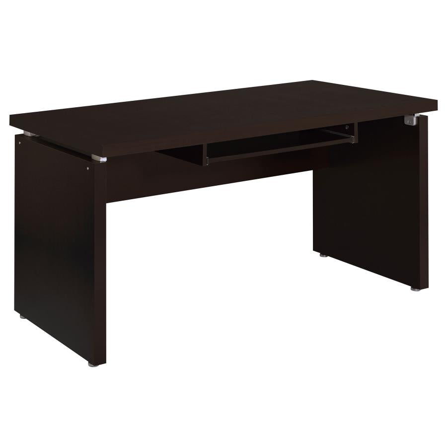 Escritorio para computadora en forma de L de madera de ingeniería Skylar, color capuchino 800891L