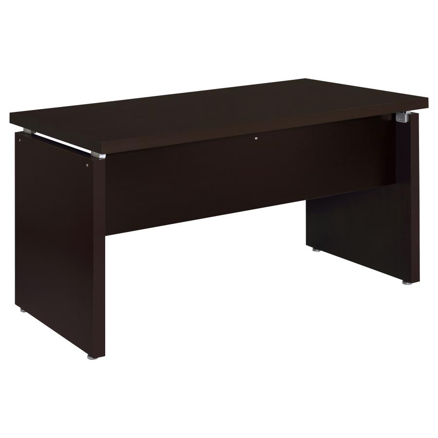 Escritorio para computadora en forma de L de madera de ingeniería Skylar, color capuchino 800891L