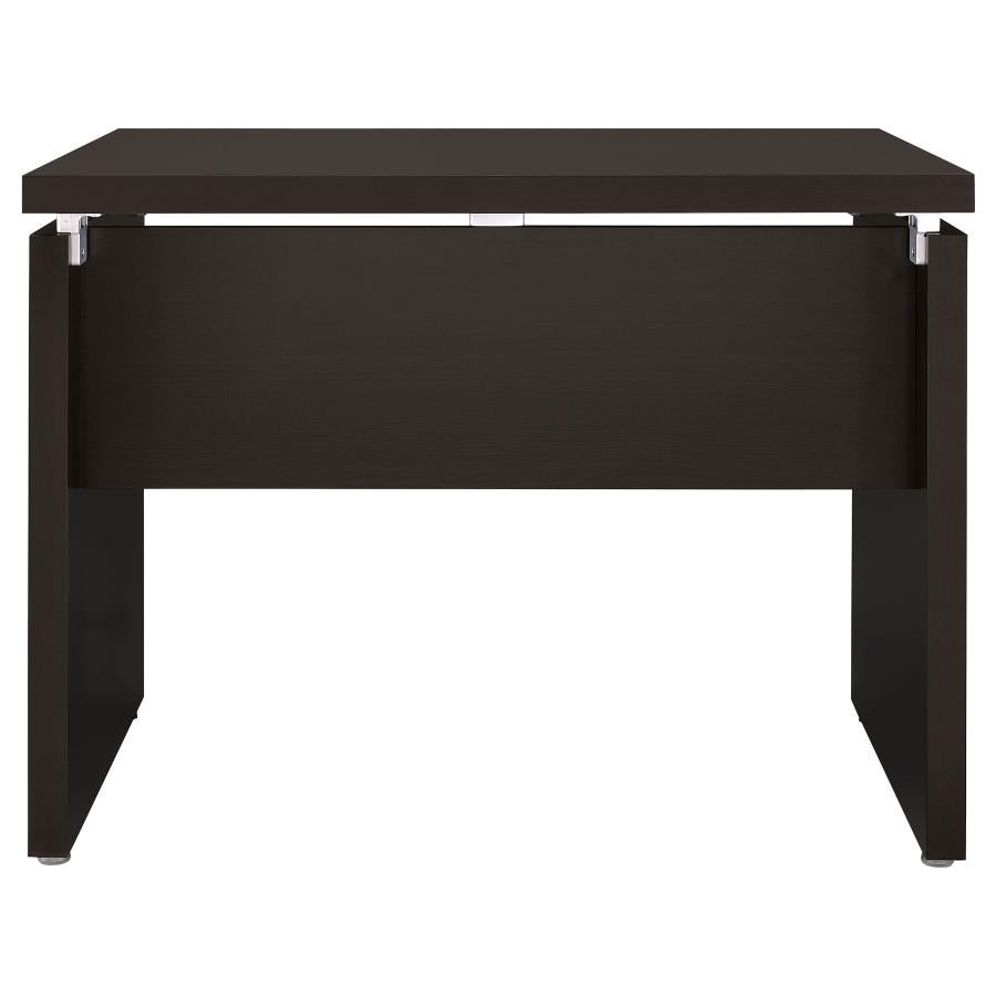 Escritorio para computadora en forma de L de madera de ingeniería Skylar, color capuchino 800891L