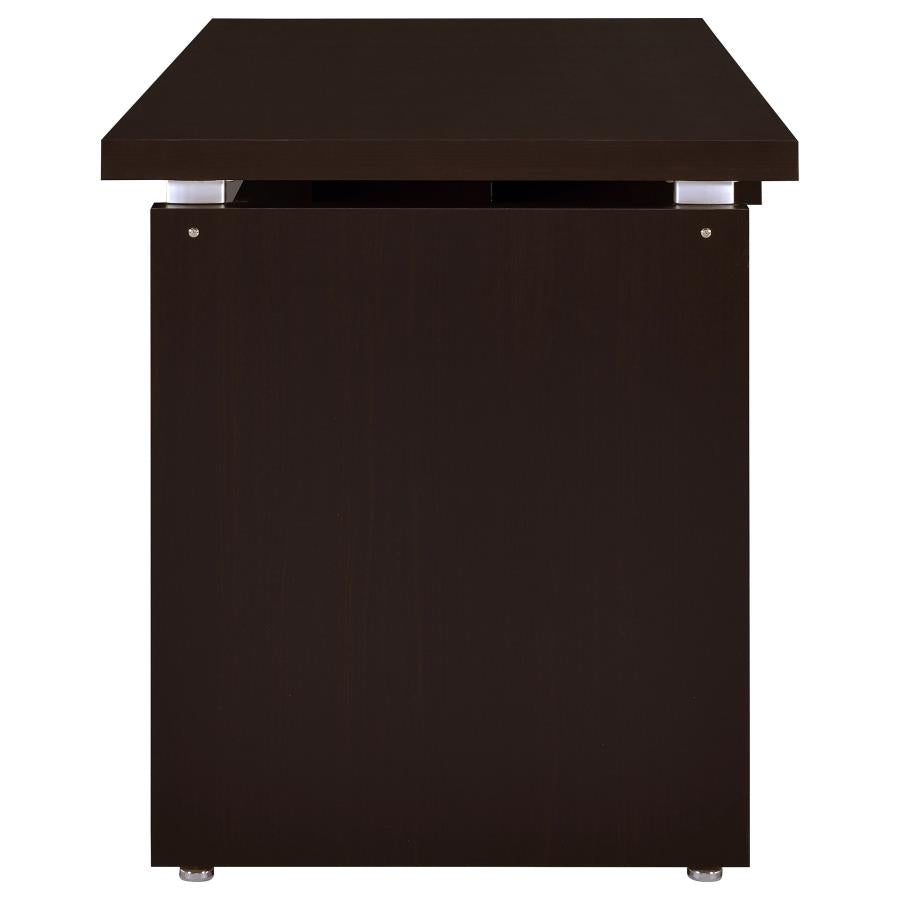 Escritorio para computadora Skylar con cajón para teclado, color capuchino 800891
