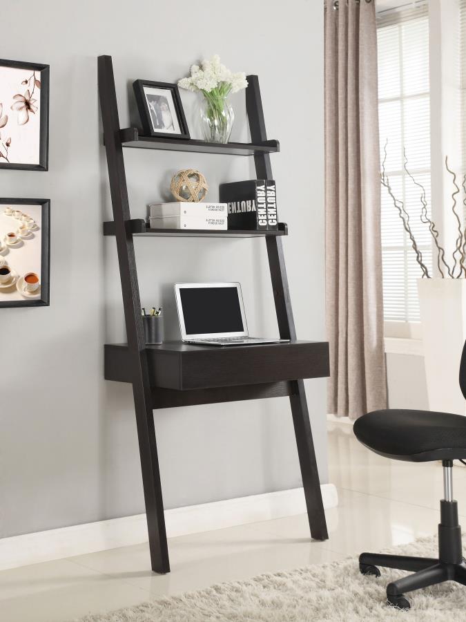 Escritorio con escalera y dos estantes Colella Cappuccino 801373