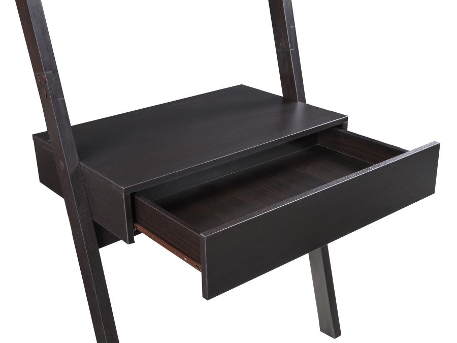 Escritorio con escalera y dos estantes Colella Cappuccino 801373